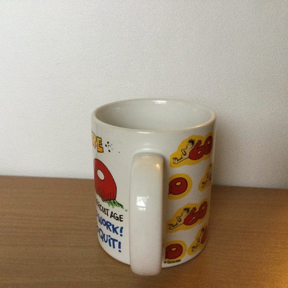 Contenova collection porcelain coffee tea mug happy 60th birthday so you are 60 - Picture 3 of 6